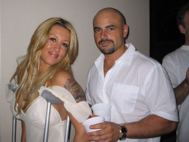 Meni Troupakis with Jill Kelly at Jenna Jameson's wedding